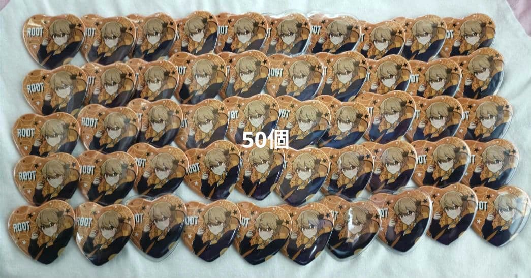 すとぷり　るぅと　ハートの缶バッチ　召しませ