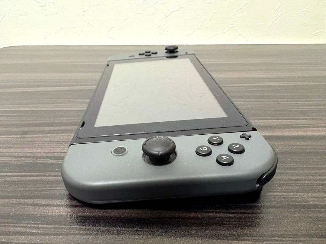 Nintendo Switch 本体 グレー 保護フィルムあり/パッド付き