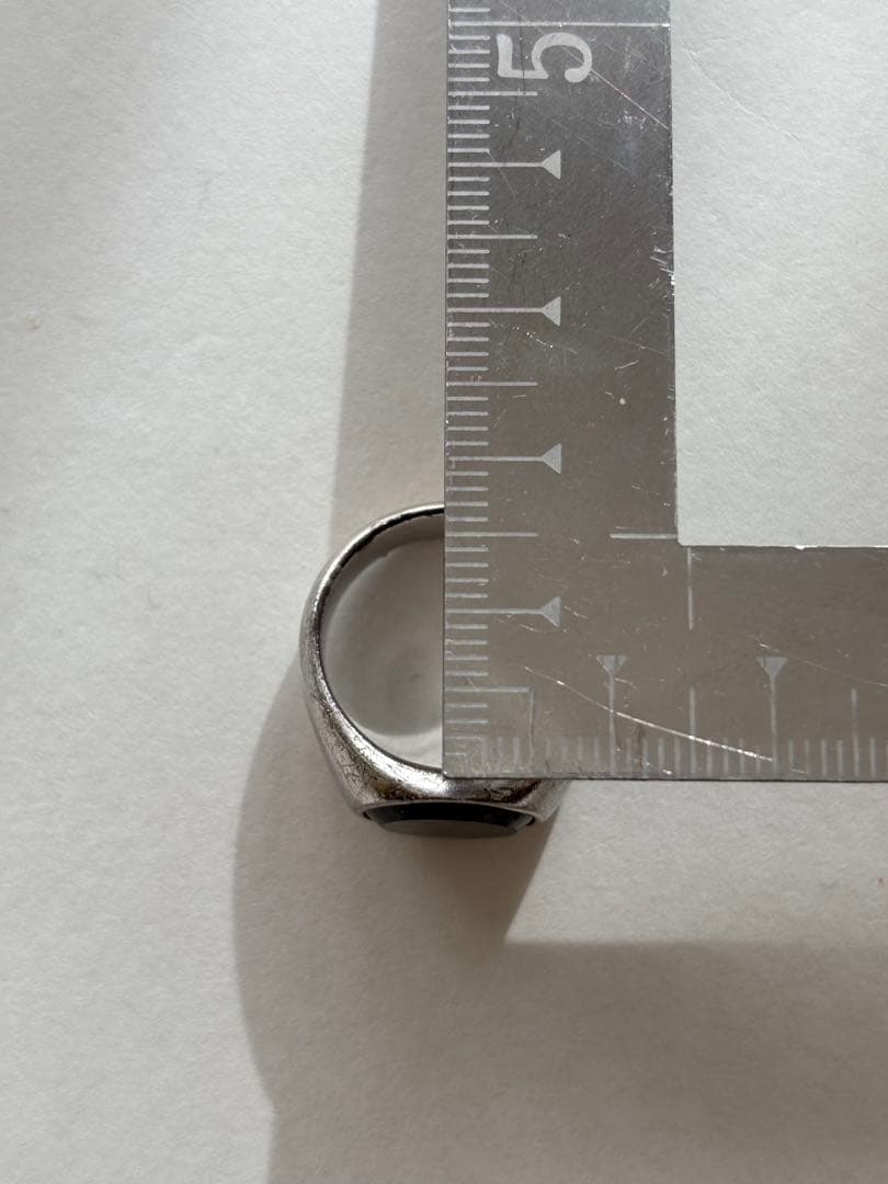 TOM WOOD トムウッドリングシルバー サイズ不確定　指輪　ブラックストーン