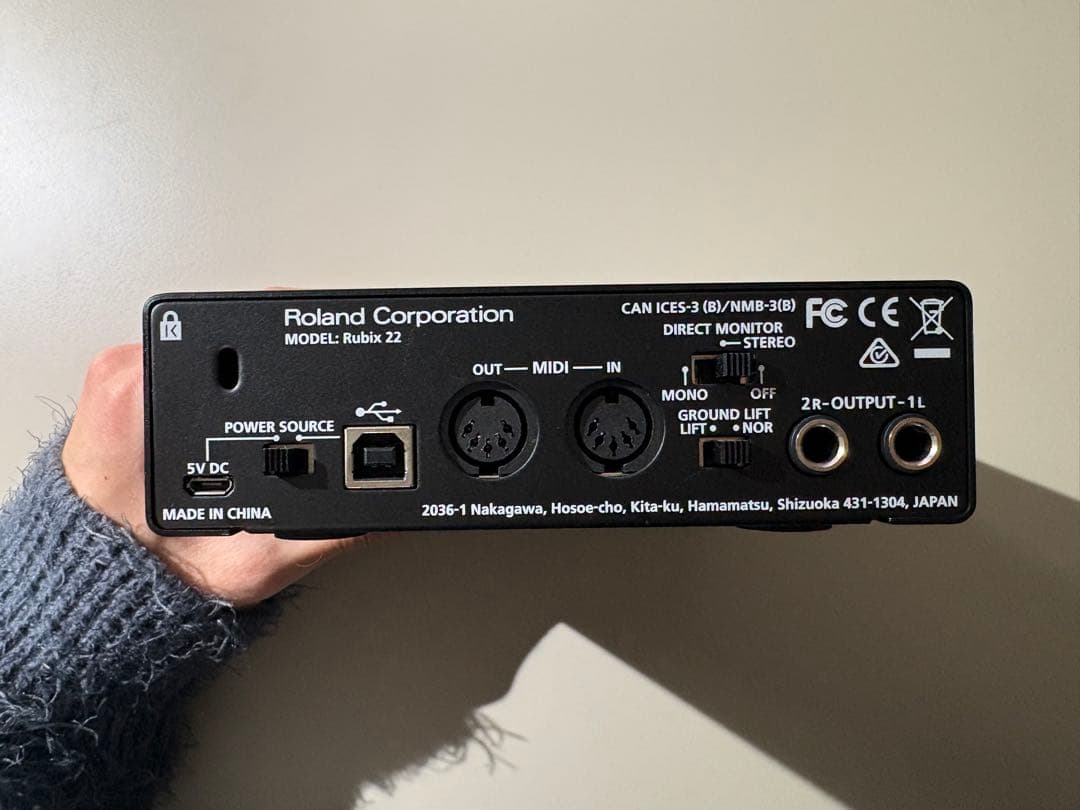 Roland Rubix22 オーディオインターフェイス