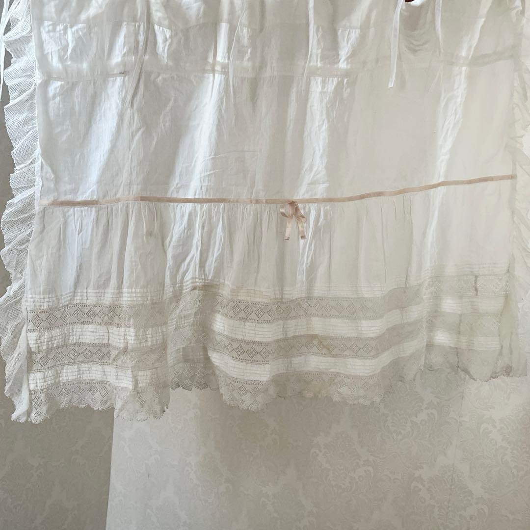 フランスアンティークコットンカーテン