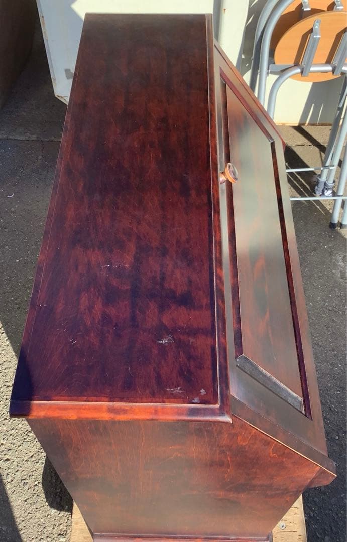 北海民芸 和光 ライティングビューロー ライティングデスク アンティーク 樺材