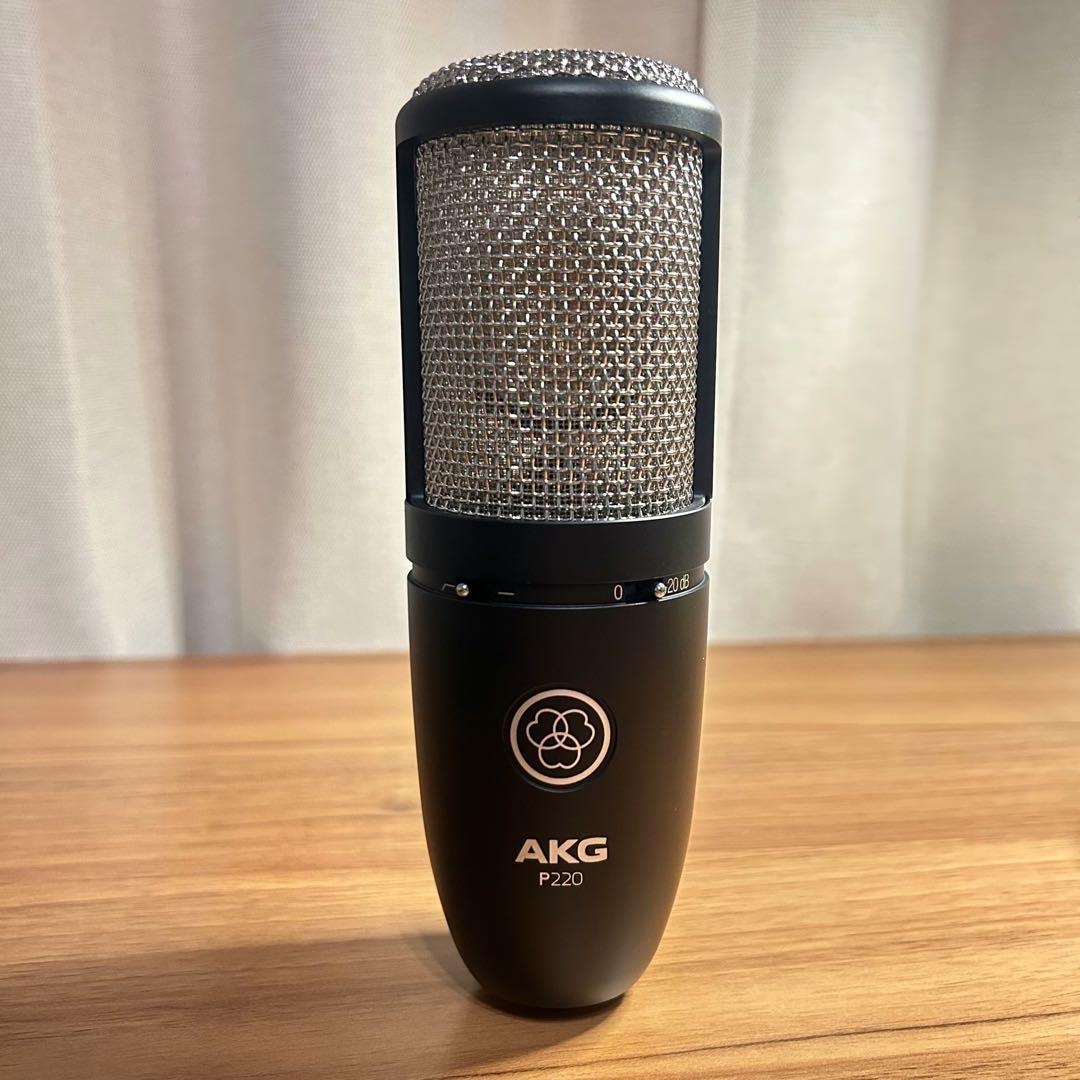 AKG P220 コンデンサーマイク アーカーゲー ショックマウント ケース付き