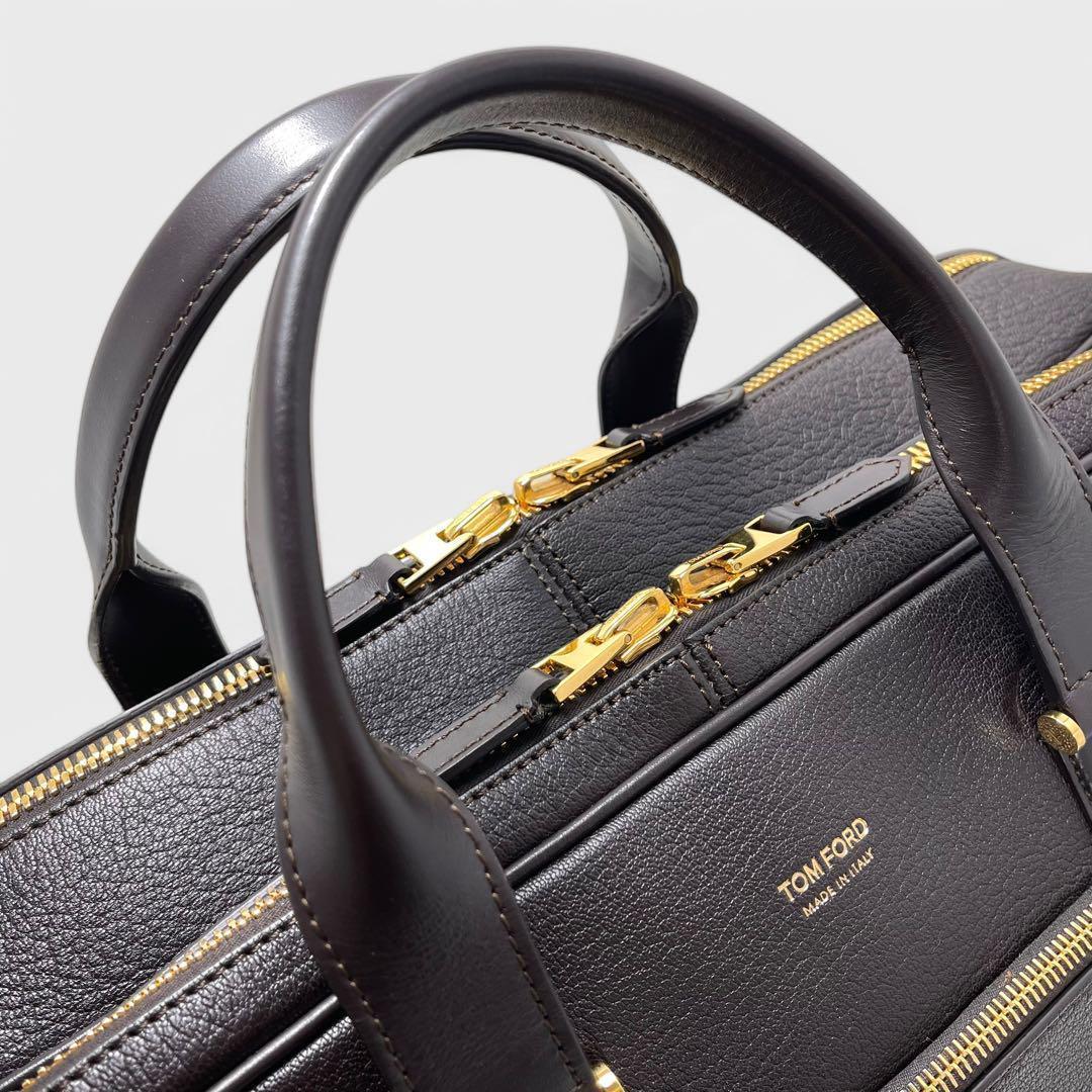 レア品✨TOM FORD トムフォード ブリーフケース ダブルファスナー 大容量