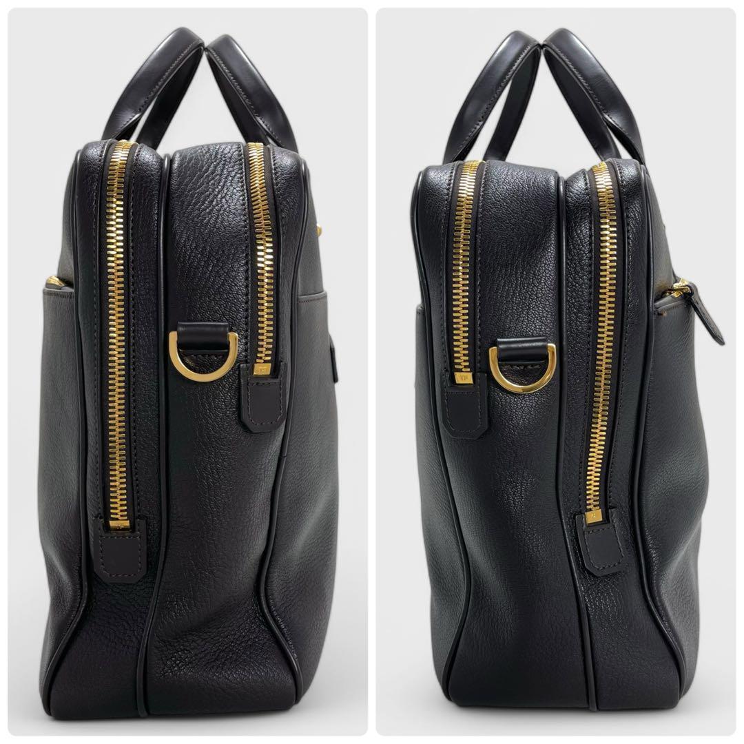 レア品✨TOM FORD トムフォード ブリーフケース ダブルファスナー 大容量