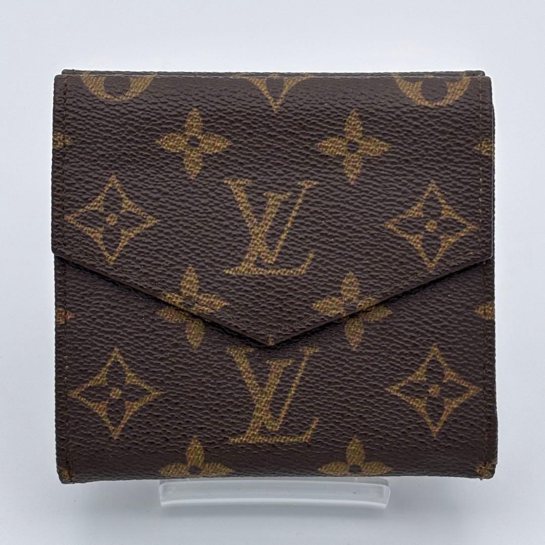 【美品】ルイヴィトン ポルトモネ ビエ カルトクレディ モノグラム Wホック財布