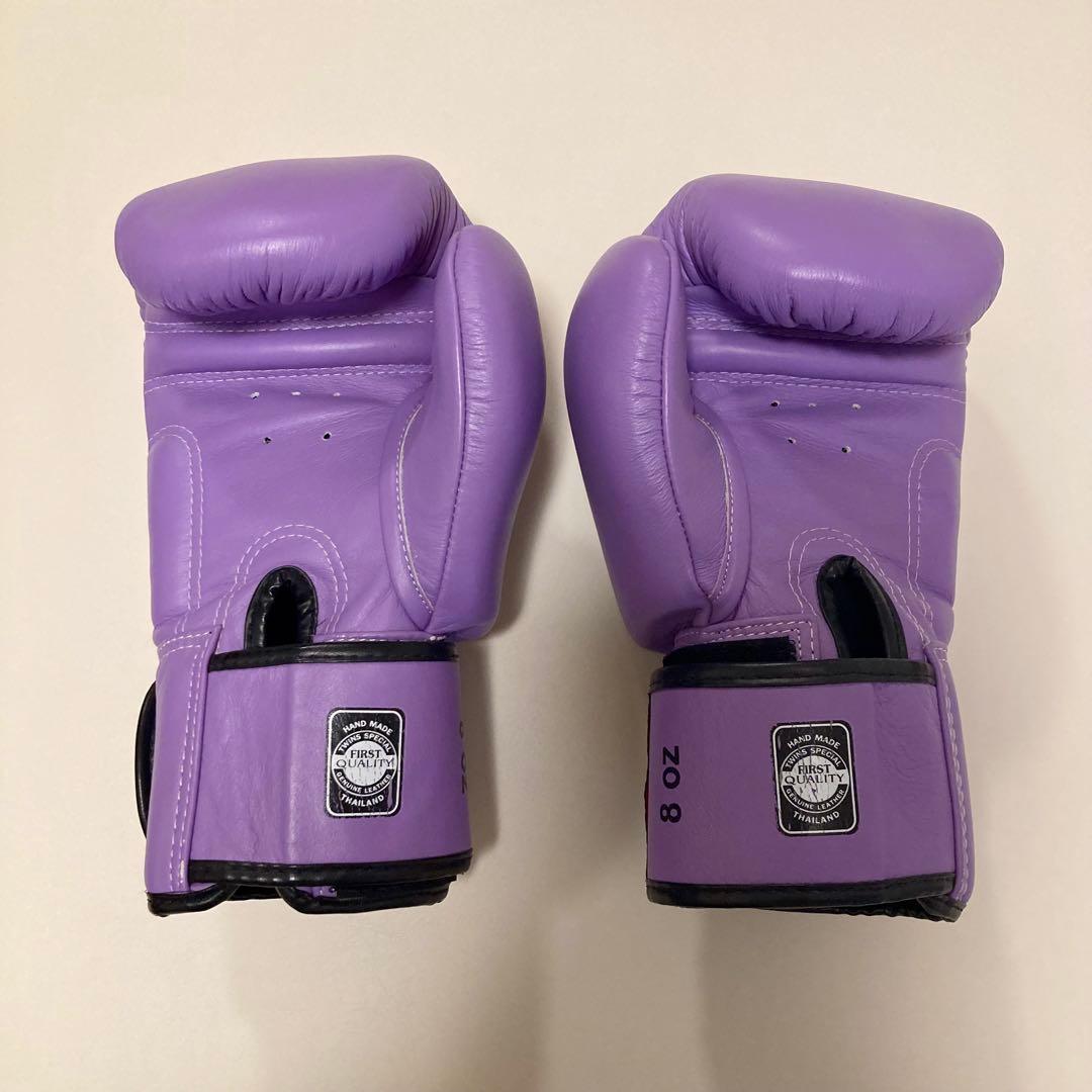 TWINS SPECIAL ボクシンググローブ 8 oz 紫　キックボクシング