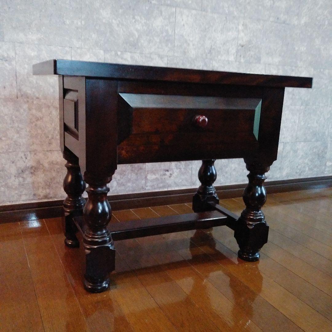 松本民芸家具　ナイトテーブル