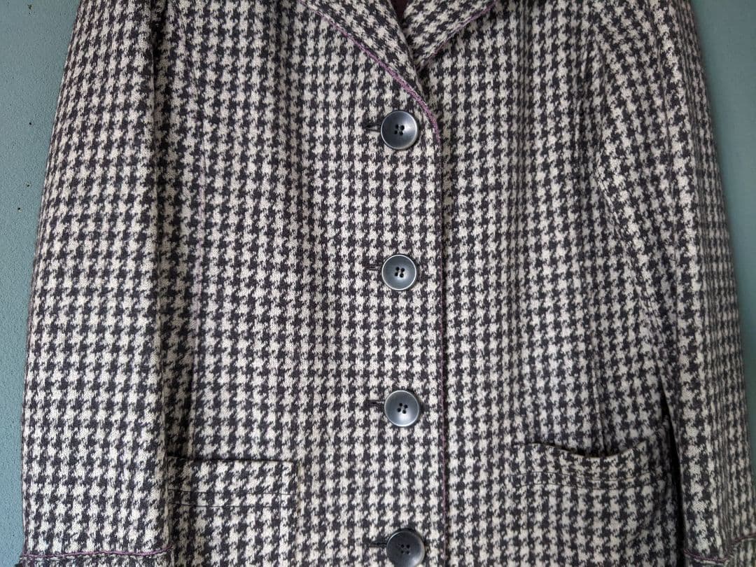 MaxMara WEEKEND LINE 千鳥格子柄 ウールコート 42