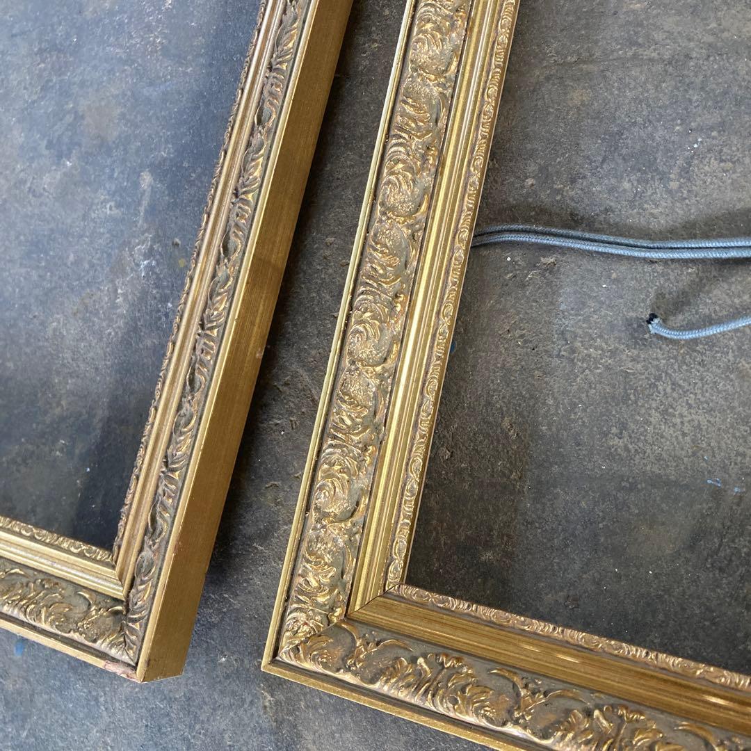 F8 油彩額縁 ゴールドフレーム 金枠 4点 まとめ売り