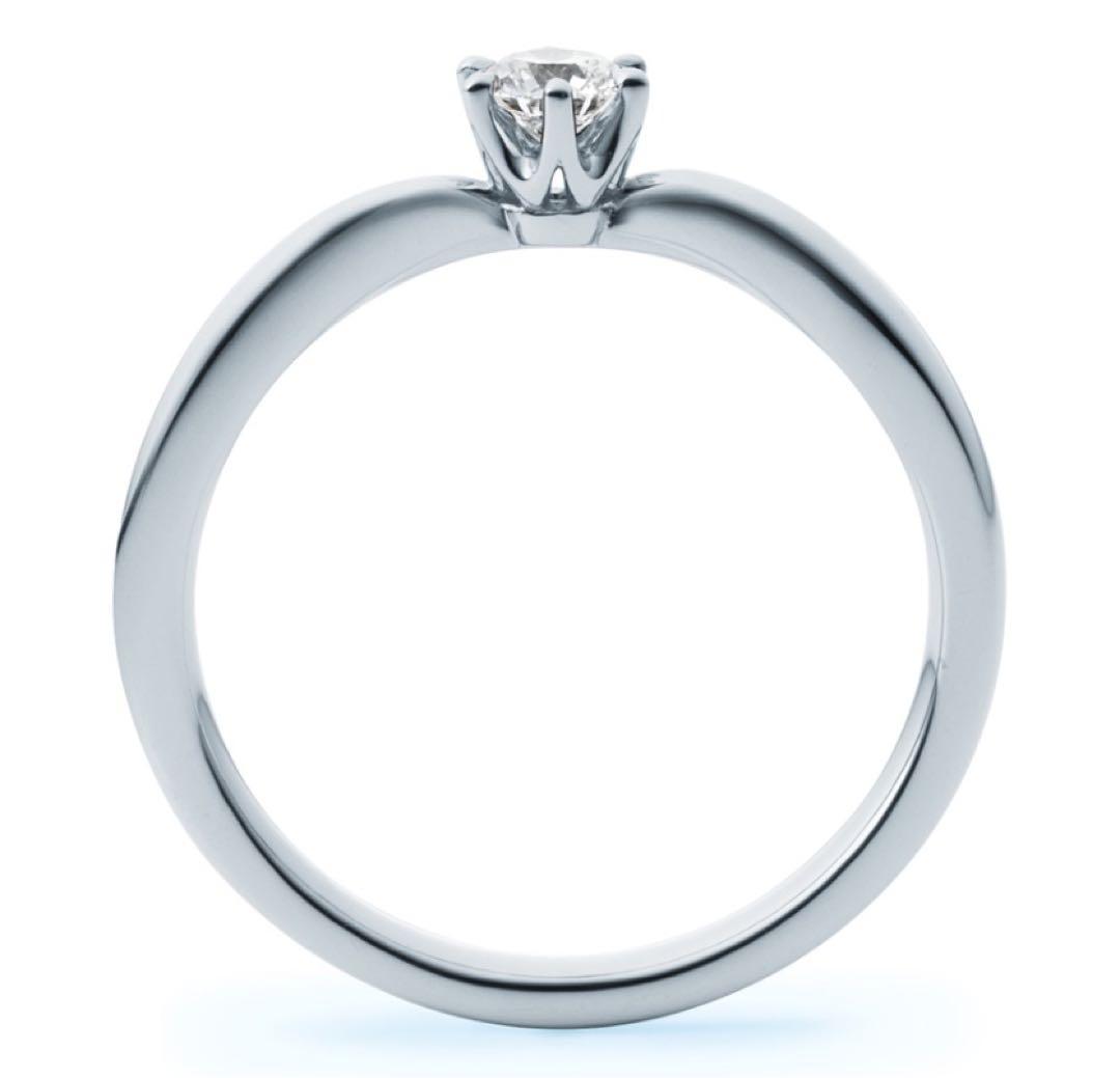 【永久保証書あり】4℃ Pt950 ダイヤモンド リング 0.15ct