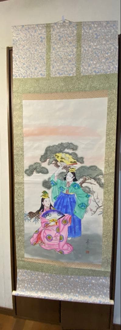 日本の伝説的な女性 掛軸　Hanging Scroll 美術品
