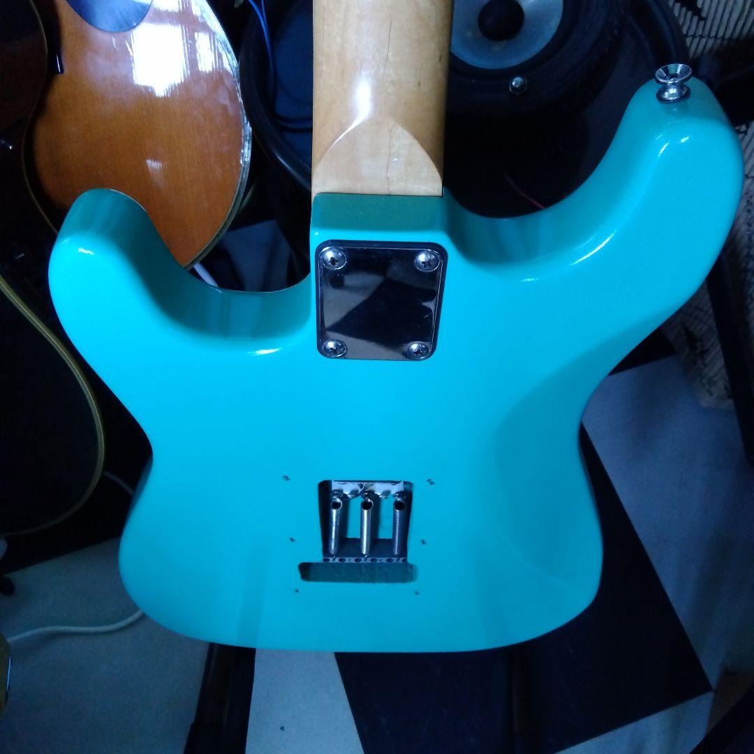 ストラト、 エレキギターエメラルドグリーン…値下げ！