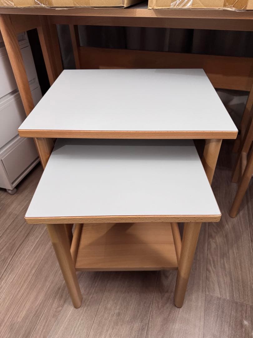 ニトリ ネストテーブル by BEAMS DESIGN 幅46cmサイドテーブル