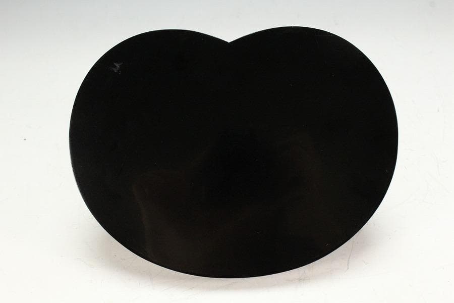 古美術 山水平蒔絵 銀縁 小盆(K-BB506)