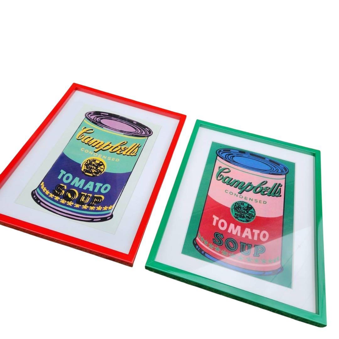 アンディ ウォーホル「キャンベル スープ(ベジタブル)1968」アート2点セット