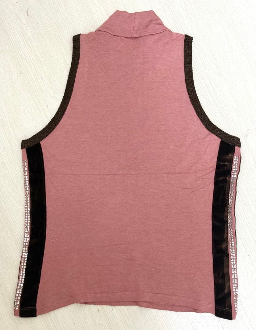 D&G ビンテージ　ビジュストーン ノースリーブ タンクトップ ドルガバ