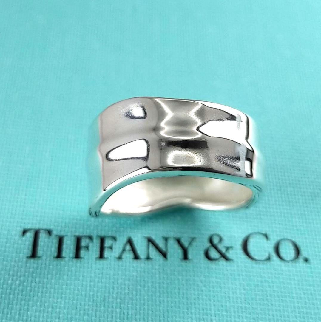 ★SALE★【ティファニー】リーフ　葉っぱ　リング　１４号　2603