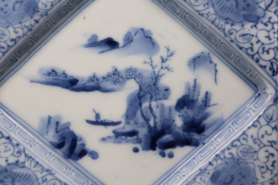 時代　伊万里　染付　寿司皿&豆皿8点セット　送料込み1125