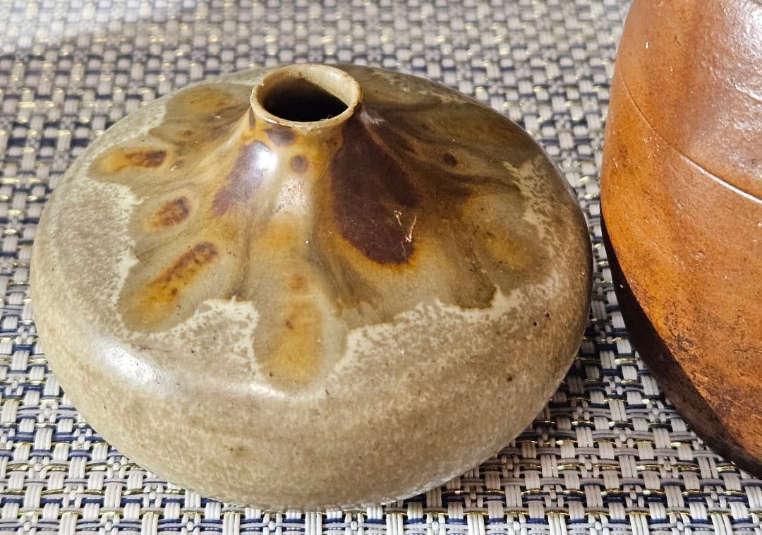 明治時代　古備前油壺　古備前小壺　 窯変油壺　3点セット