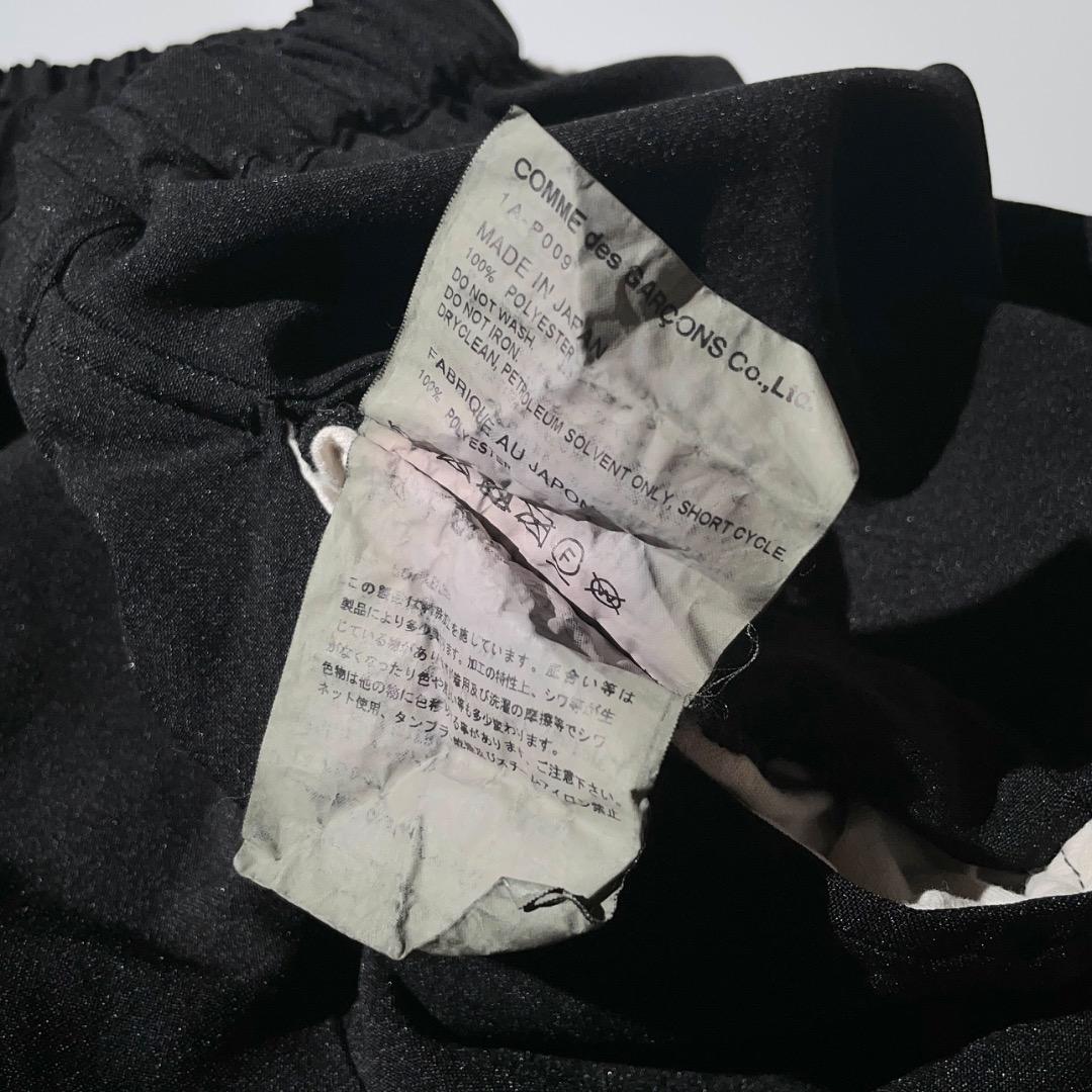 18ss Black COMME des GARCONS ポリ縮寅一パンツ