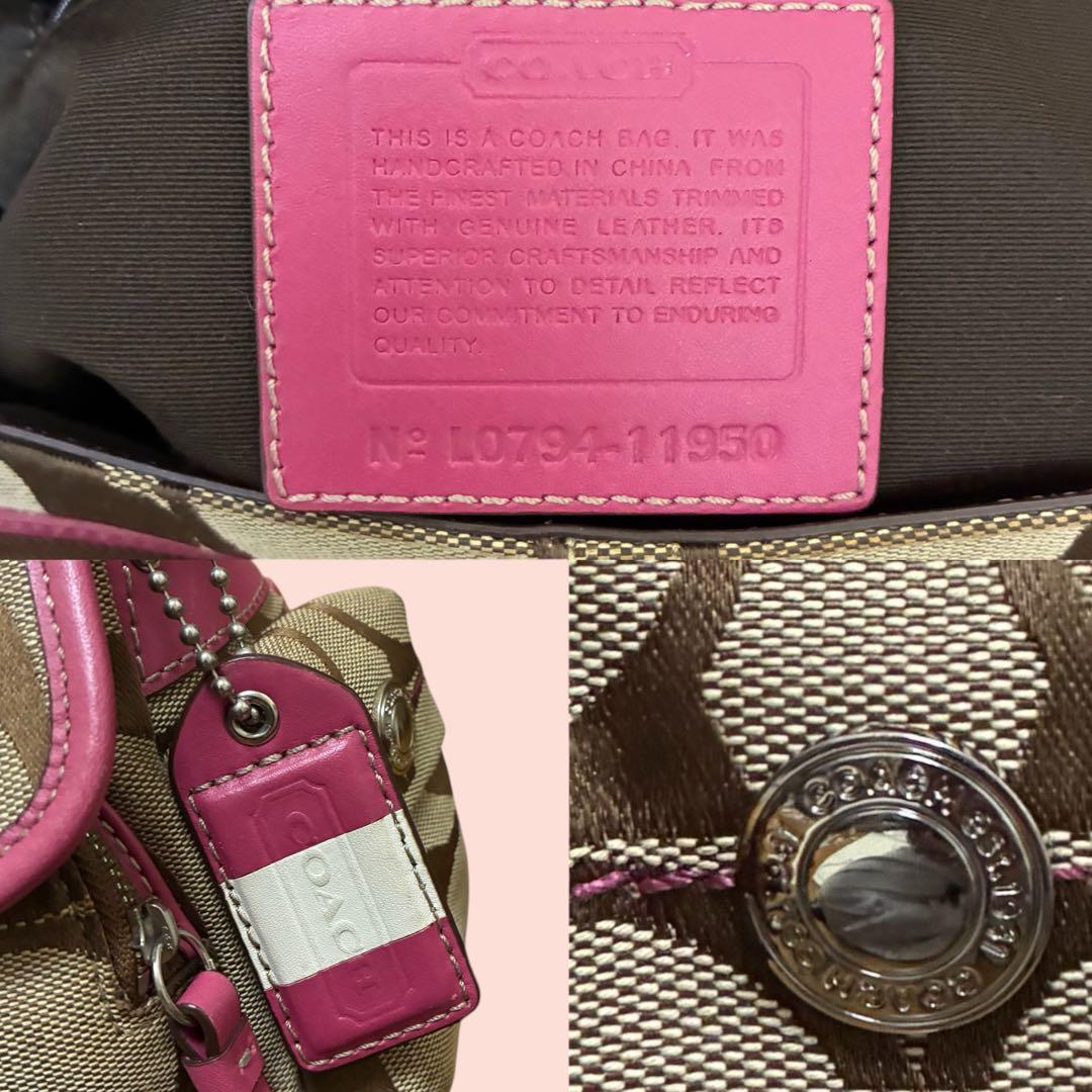 Y2K COACH コーチ 2way シグネチャー ハンドバッグ ショルダー