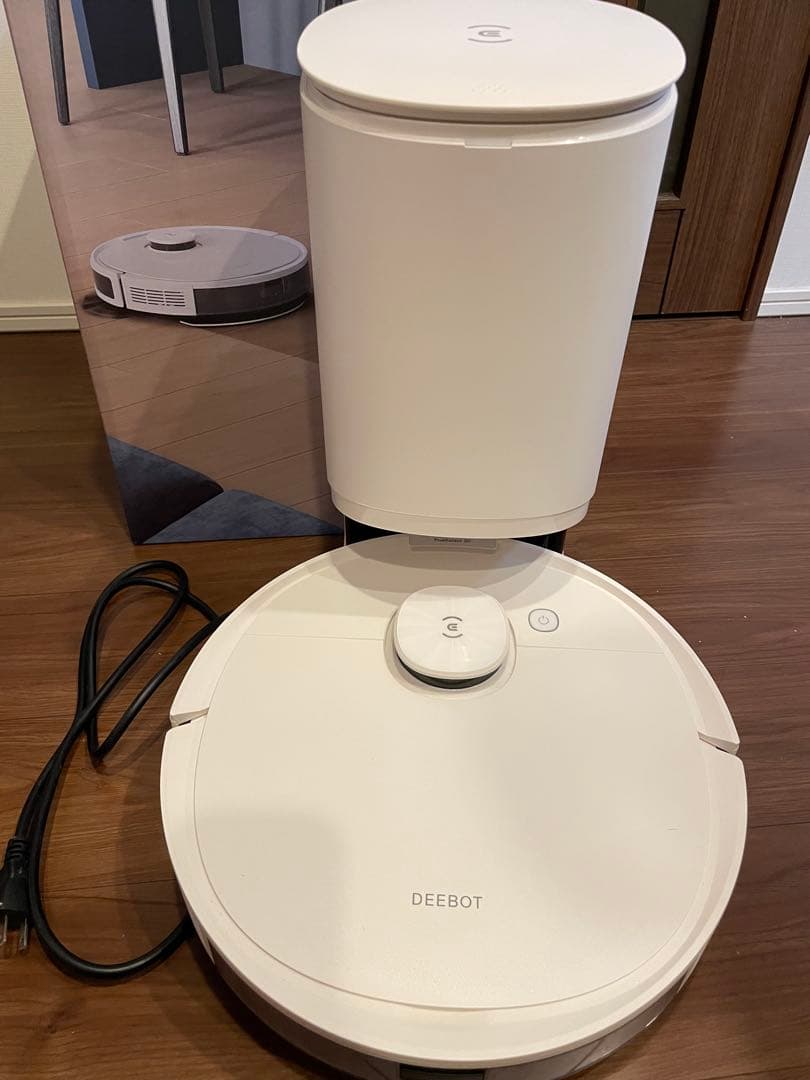 【一度使用】DEEBOT N8 PRO+ ロボット掃除機 本体 ホワイト