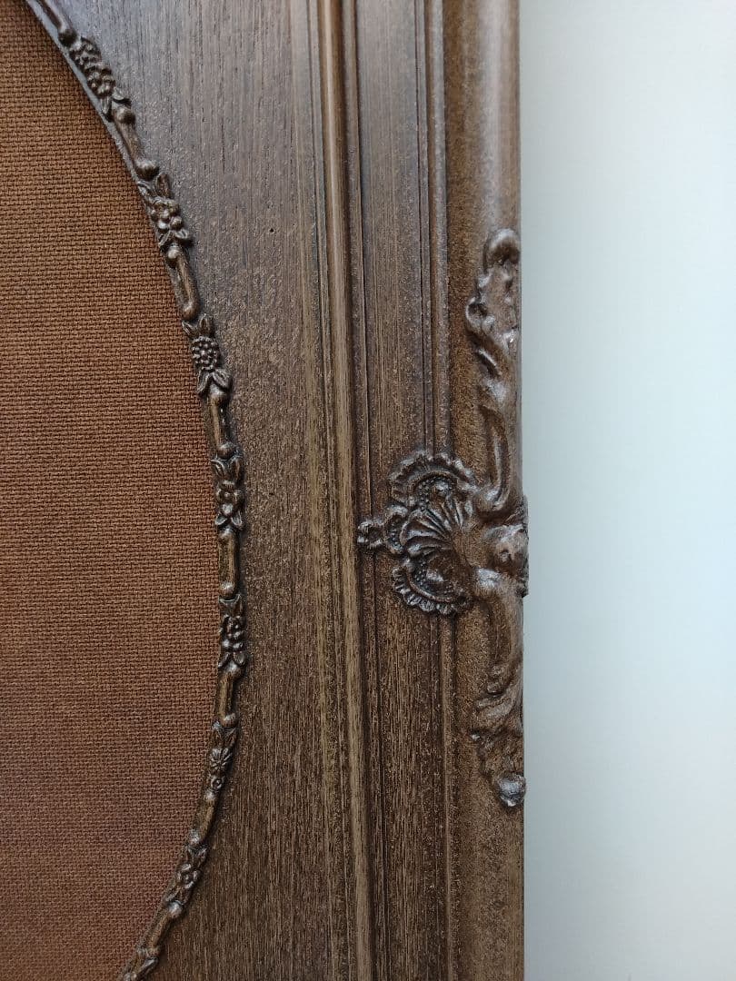 エスアンドエフ　S&F　高級輸入額縁　半切　アンティーク　ブラウン　008