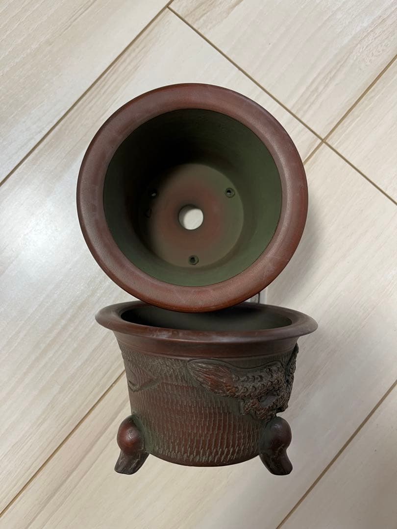 美芸鉢　懸崖鉢　和鉢　ミニ鉢　2点セット