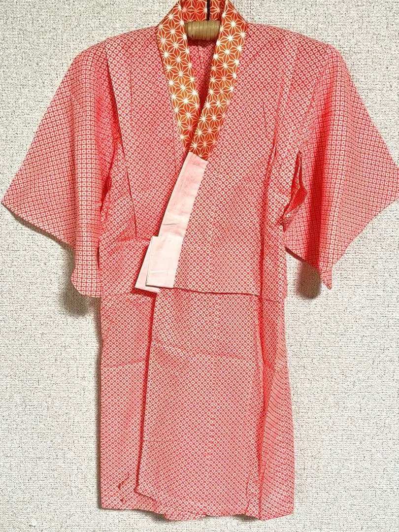 七五三 3歳 絞り柄 着物 アンティーク 被布セット