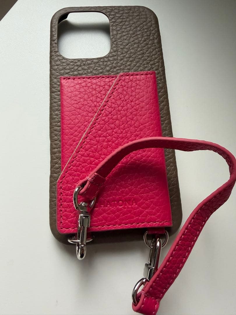 ♡CHATONA レザー iPhoneケース カードポケット付き♡