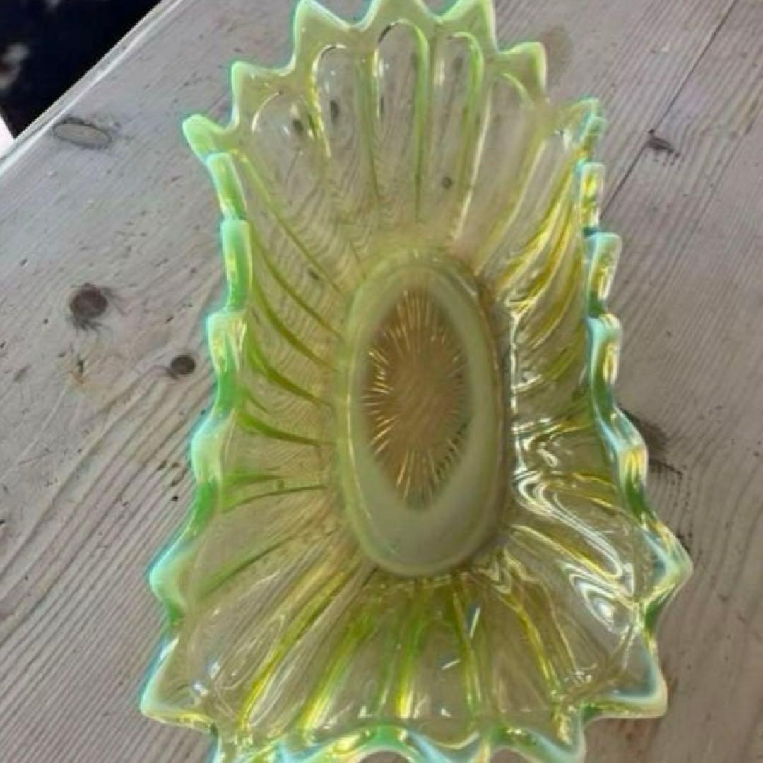 フォストリアエアルームワセリンガラスウランガラスheirloom 特大コンポート