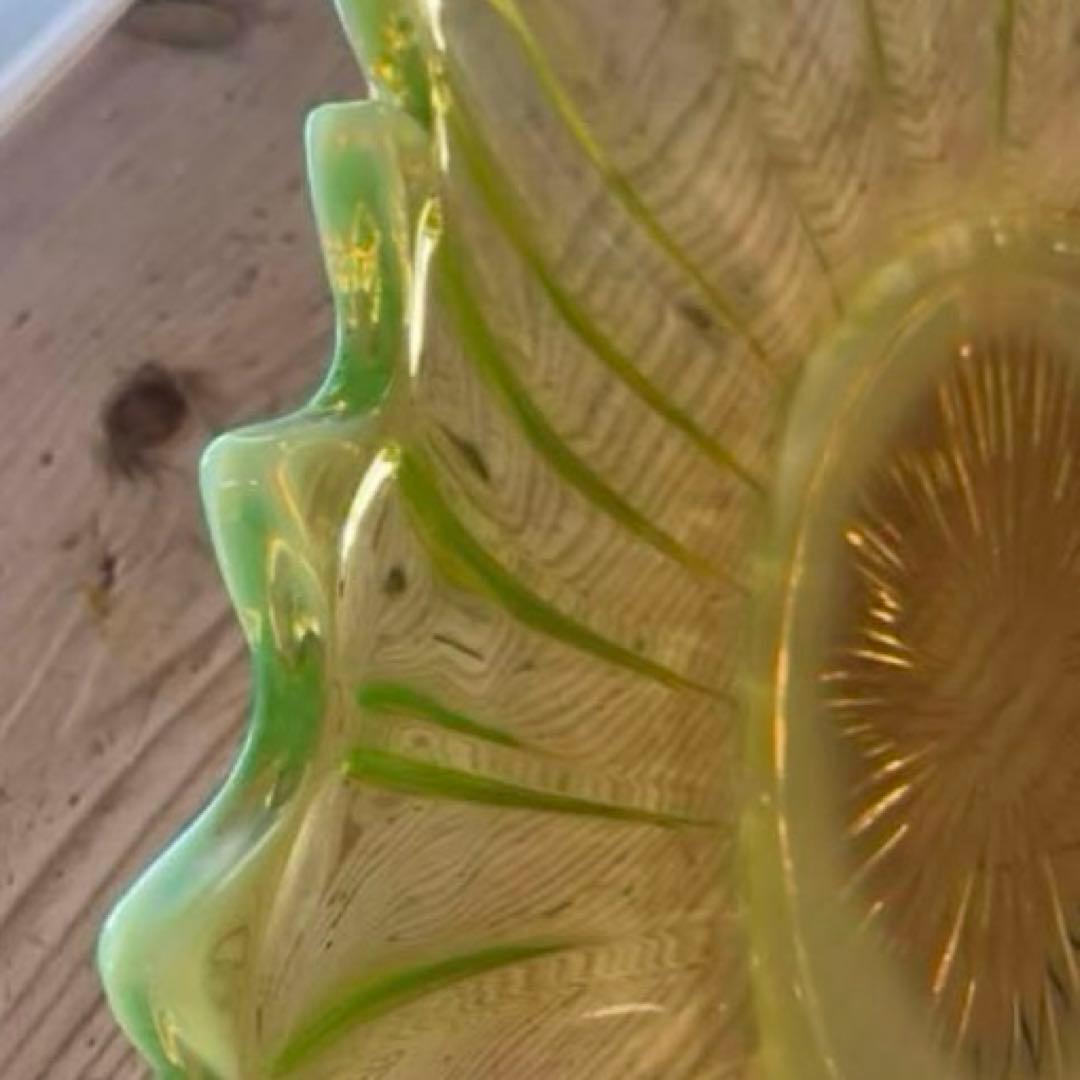 フォストリアエアルームワセリンガラスウランガラスheirloom 特大コンポート