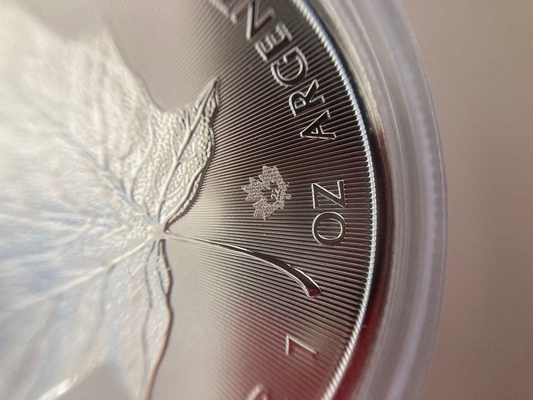 メイプルリーフ銀貨 1オンス　2022年製　5枚セット