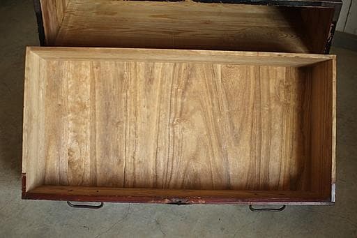 丸金具庄内箪笥　2段　タンス　収納　古家具　古民家　時代家具