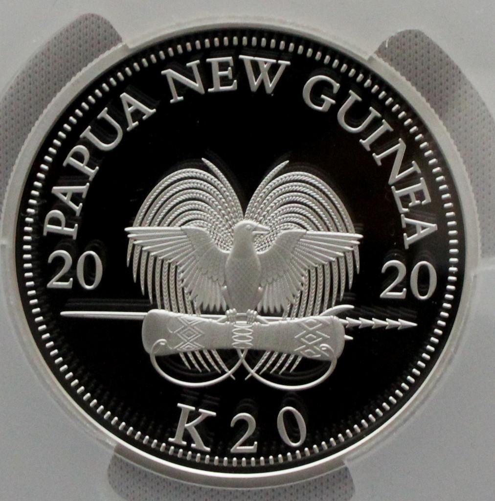 ひこさん専用2020年 パプアニューギニア極楽鳥 20PCGS PR70DCAM