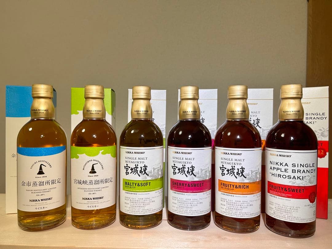 ニッカウイスキー　蒸留所　限定品6本セット