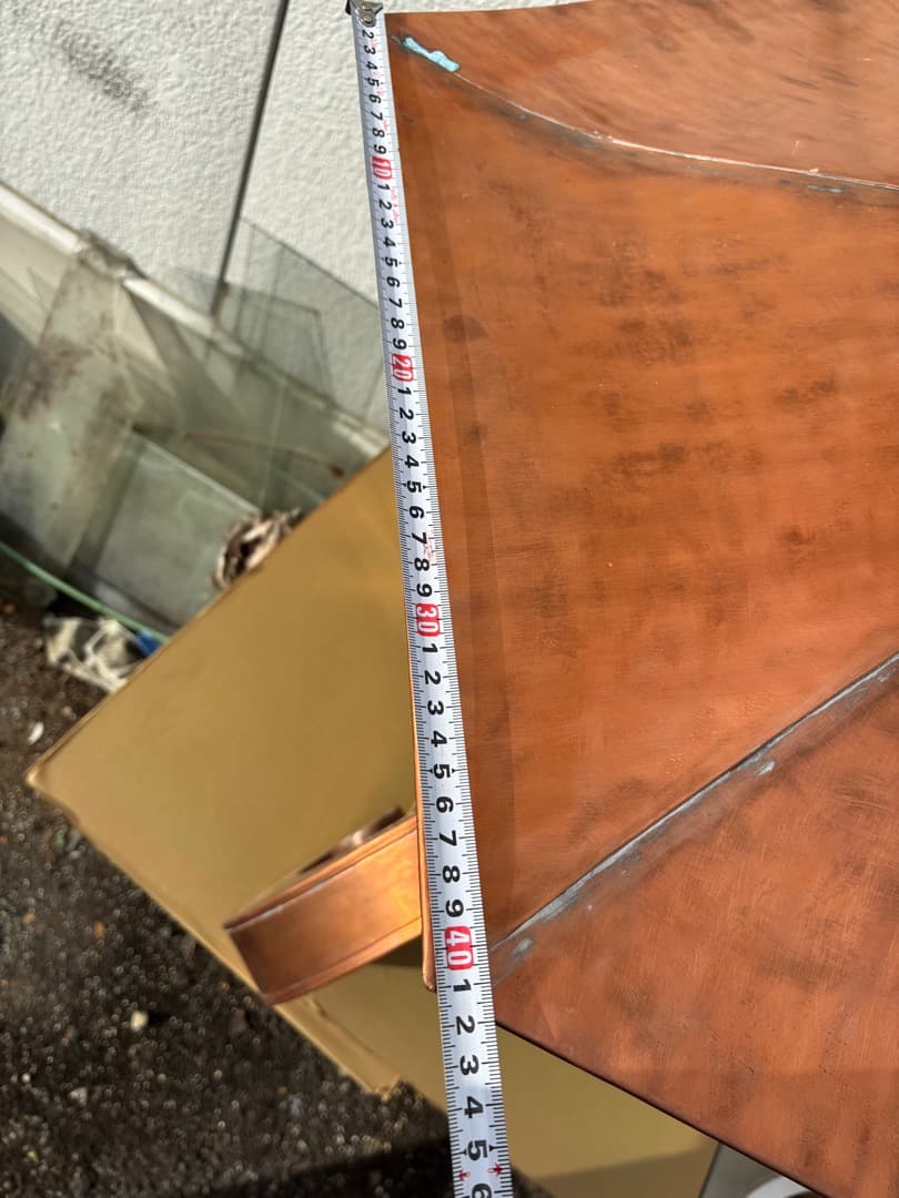 値下げします。 金灯籠　銅製　オリジナル製作品