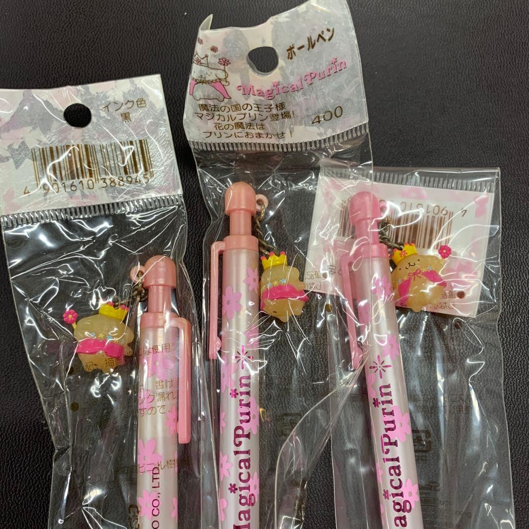 ポムポムプリン　ポムポムマフィン　キティ　昭和　レトロ　ボールペン　貴重　レア
