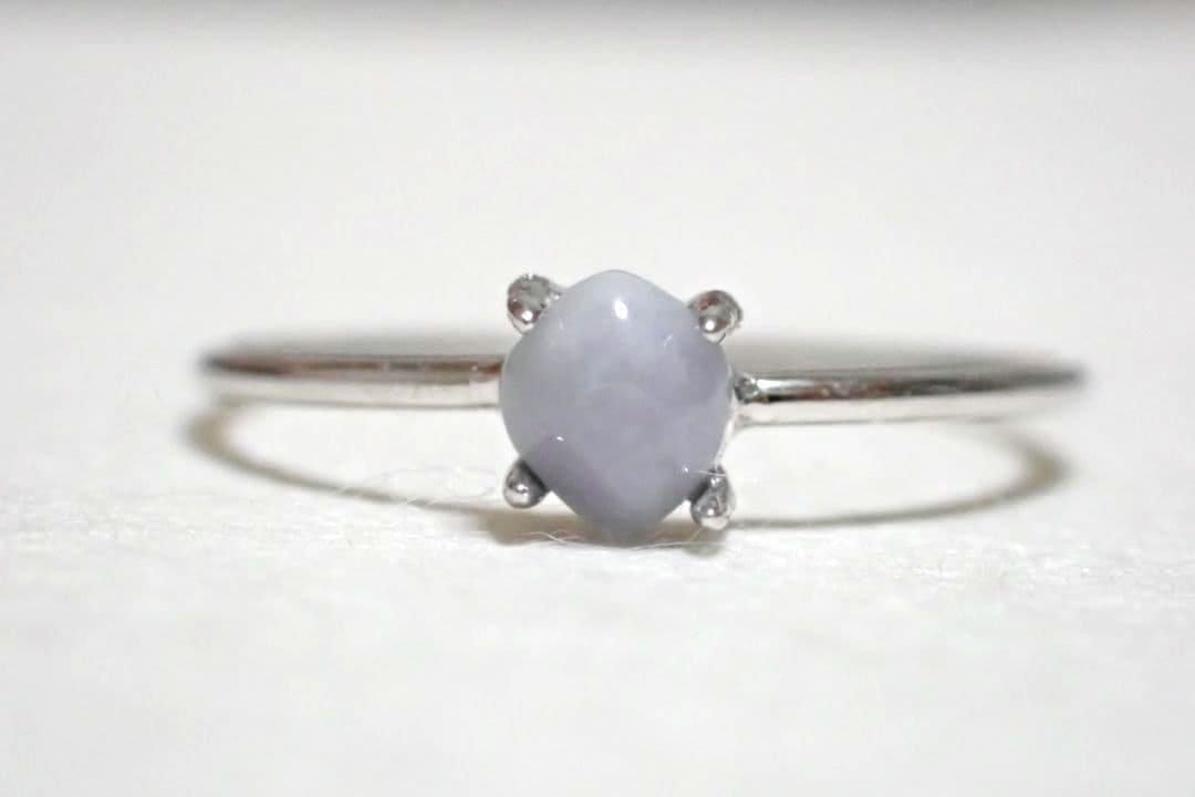 糸魚川翡翠　ラベンダー　姫川　リング　指輪　送料無料