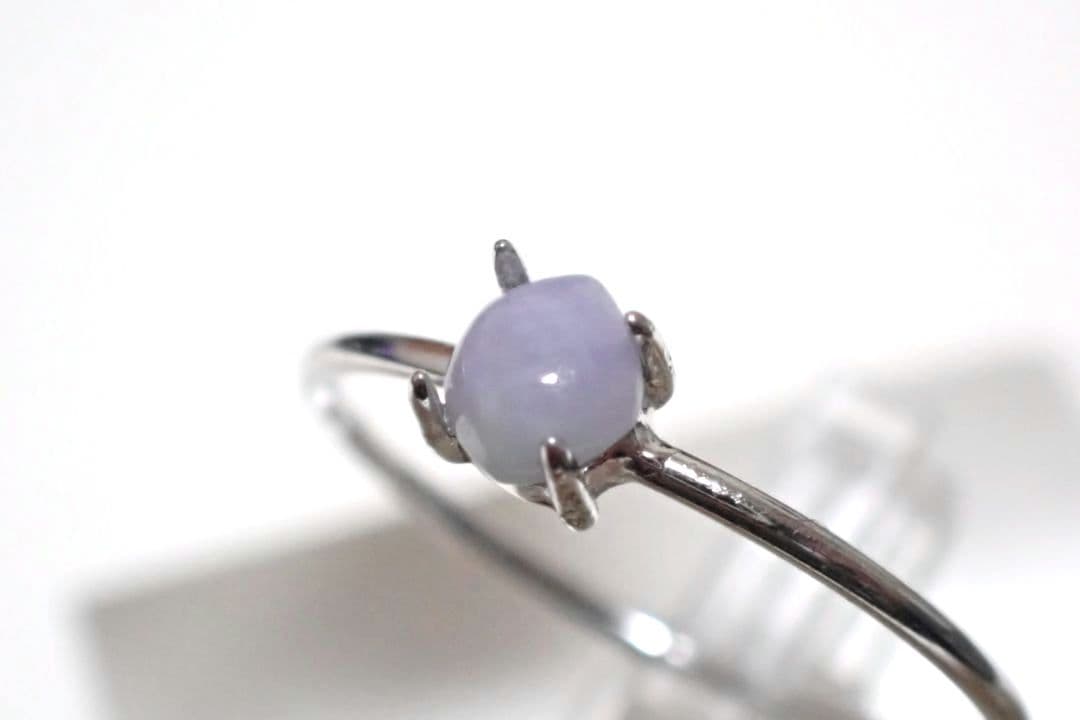 糸魚川翡翠　ラベンダー　姫川　リング　指輪　送料無料