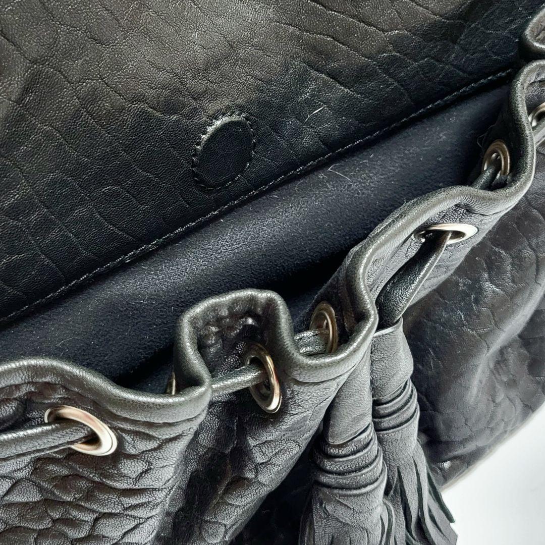 【Lucy's Luxuries】レザーキャリーバッグ ブラック ユニセックス