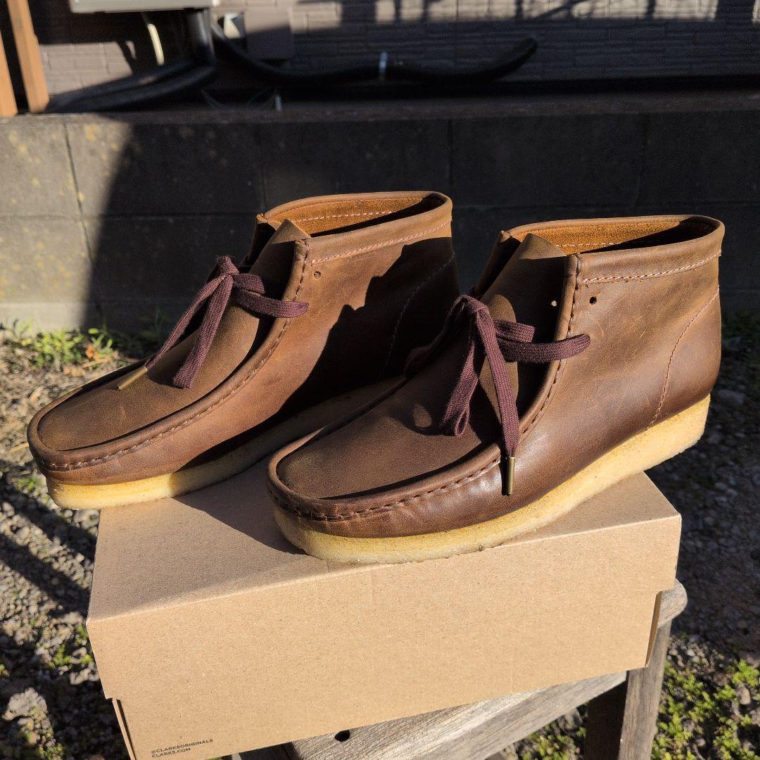 クラークス・ワラビー 　ビーズワックス　US8・　UK7 新品同様!!