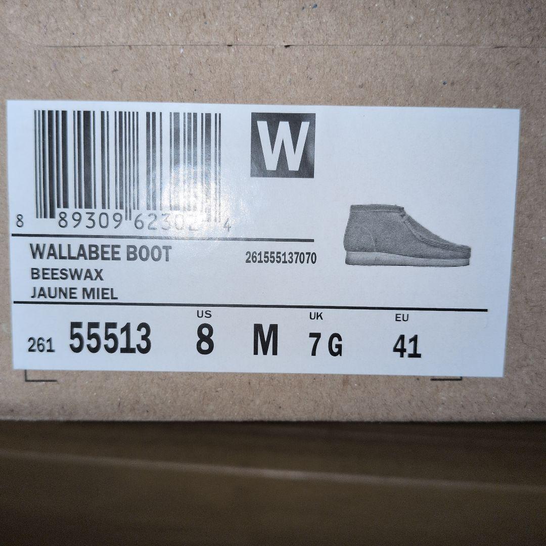 クラークス・ワラビー 　ビーズワックス　US8・　UK7 新品同様!!