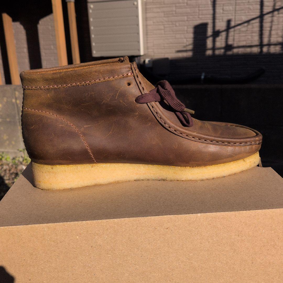 クラークス・ワラビー 　ビーズワックス　US8・　UK7 新品同様!!