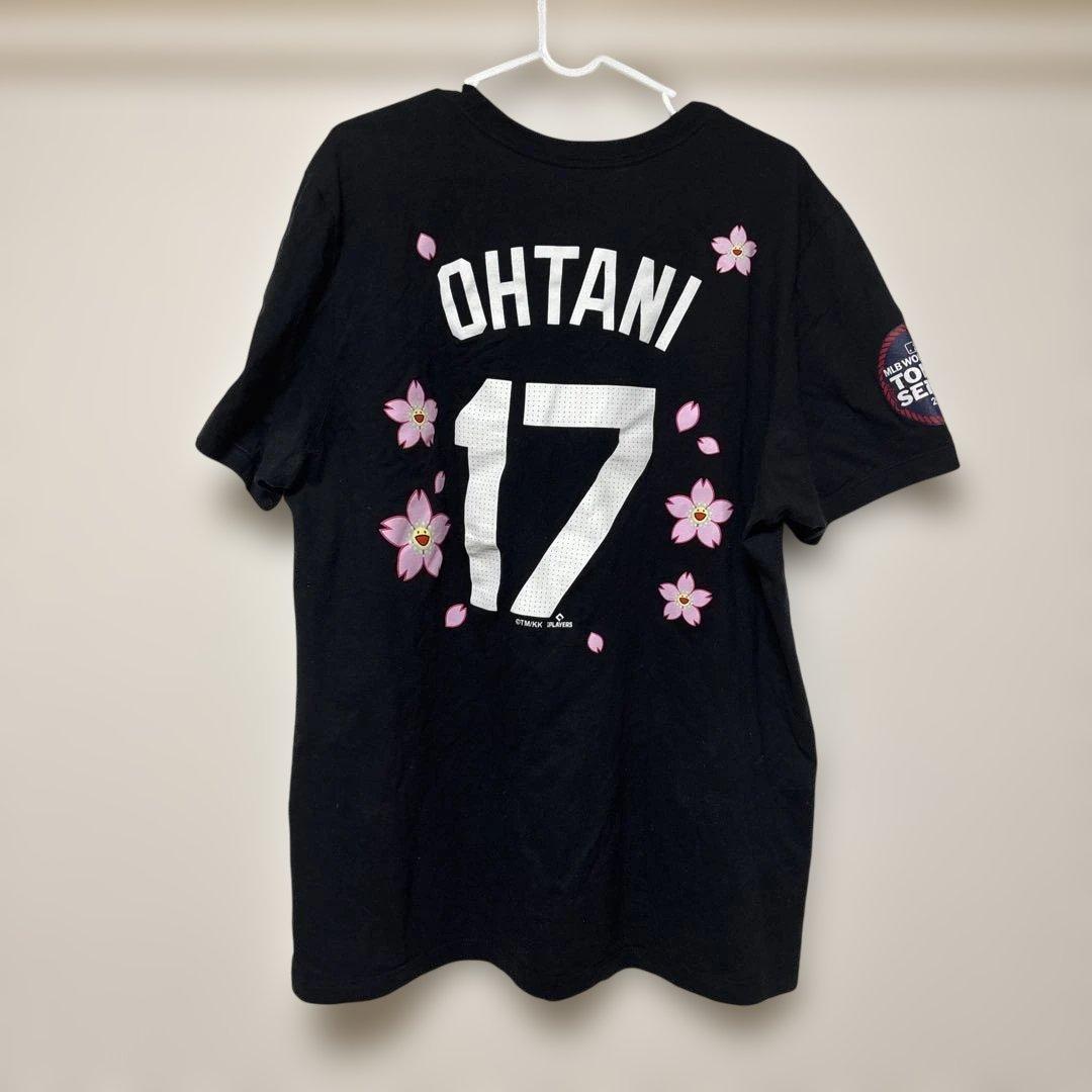 NIKE ドジャース 大谷翔平 MLB東京シリーズ 村上隆コラボTシャツ 黒