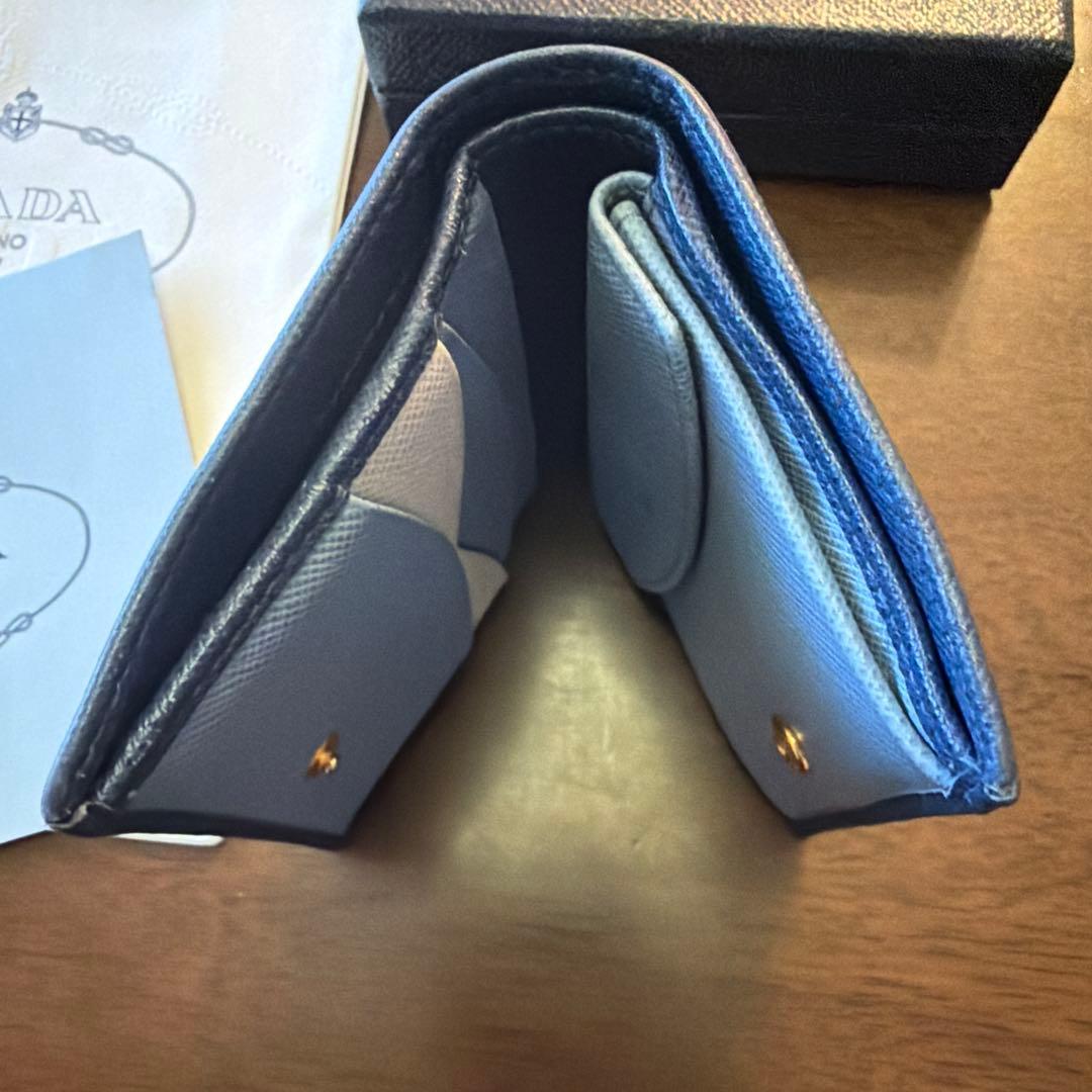 PRADA サフィアーノ　マルチカラー　二つ折り財布 正規品