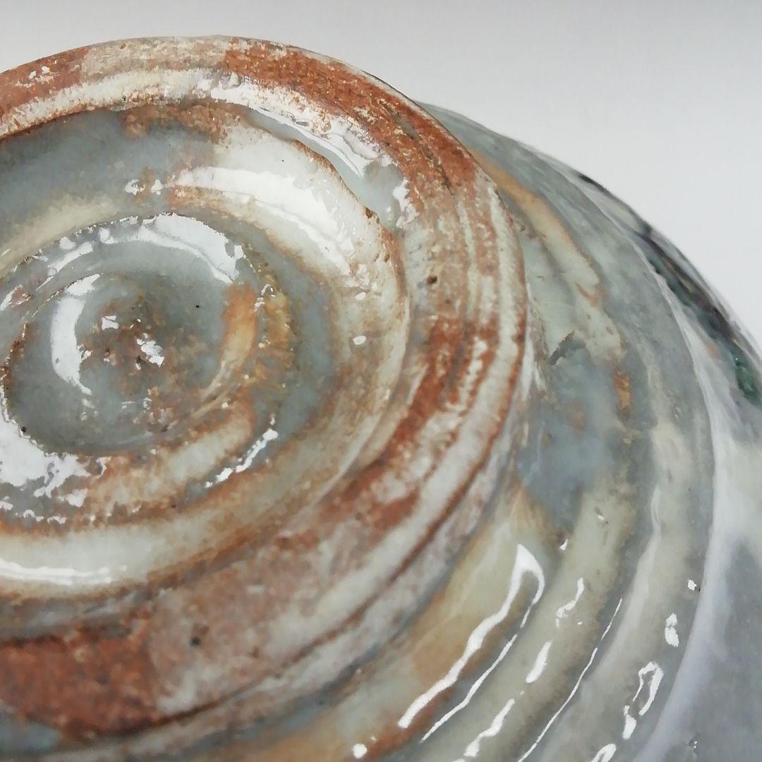 Ｔ６４８　茶碗　『菊』『浅見与し三 造』　共箱　抹茶碗　茶道具