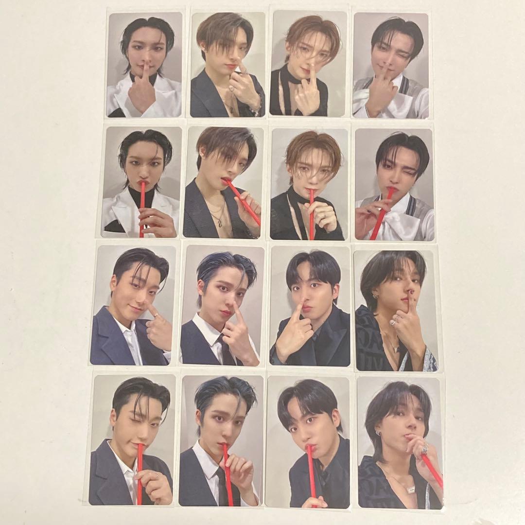 ATEEZ makestar 鼻ピンポン ストロー トレカ 16種コンプ