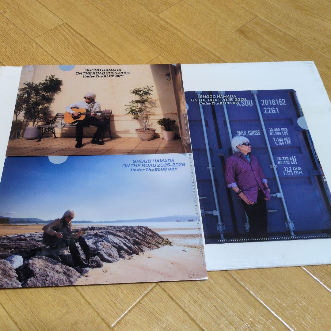 【未使用】浜田省吾 ミニカー クリアファイルセット